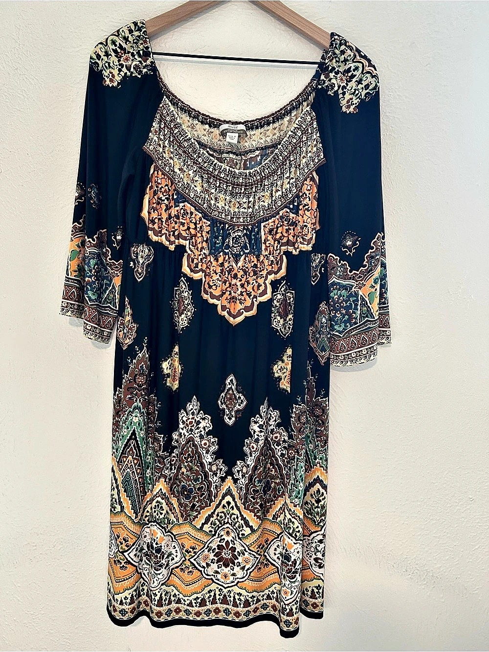 Muse Exclusively for Boston Proper Paisley Midi Dress 10 Bohemian Date Night
